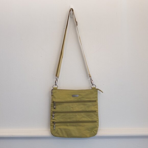 Baggallini Crossbody Travel Purse Green Nylon Lightweight Adjustable Strap - Picture 2 of 4
